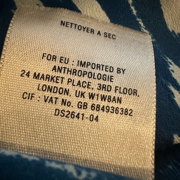 Maeve Chic Blue Patterned Dress size S - Picture 13 of 13